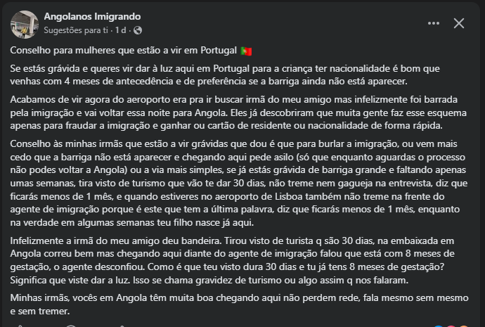 Parece-me que a policia no aeroporto está a trabalhar bem.
Vejam a jogada das angolanas, este país precisa mesmo de ser limpo deste tipo de imigrantes.