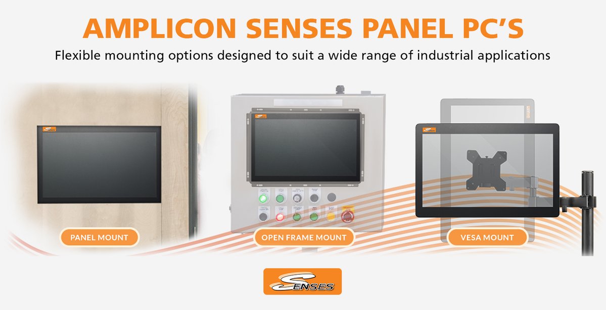 The Amplicon Senses Industrial Panel PCs deliver reliable performance in harsh environments, supporting 24/7 operation &amp; long lifecycles. Flexible mounting enables HMI, SCADA &amp; edge use across manufacturing, energy, railway &amp; more.

🔗 bit.ly/AMPSensesA26
📞 01273 570220