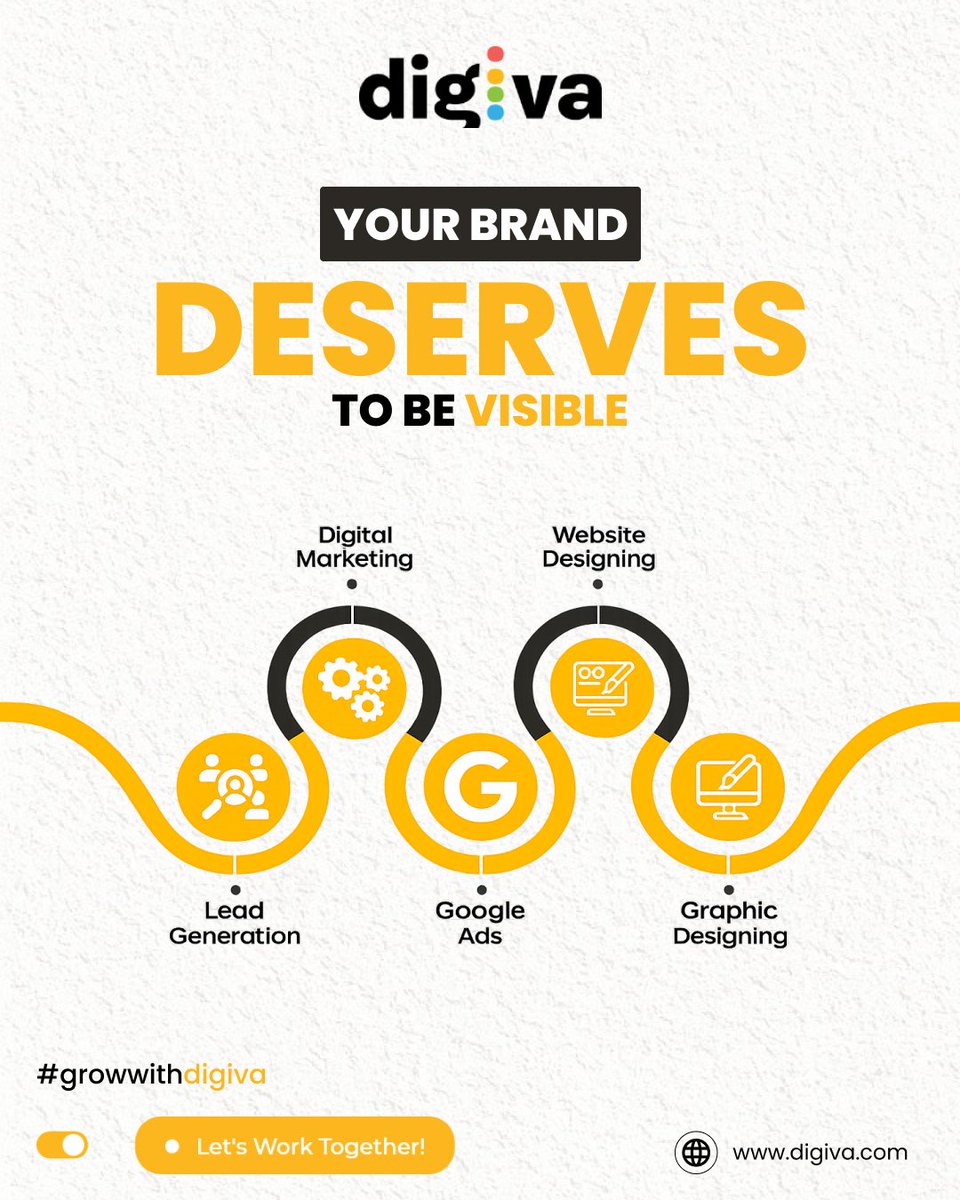 DigivaInc's tweet photo. Your brand deserves more than just presence.
It deserves visibility that drives results.

From strategy to execution Digiva does it all.

🌐 https://t.co/dMsygBrYoD

#GrowwithDigiva #DigitalMarketing #LeadGeneration #BrandVisibility #Digiva https://t.co/yijgGfxucj