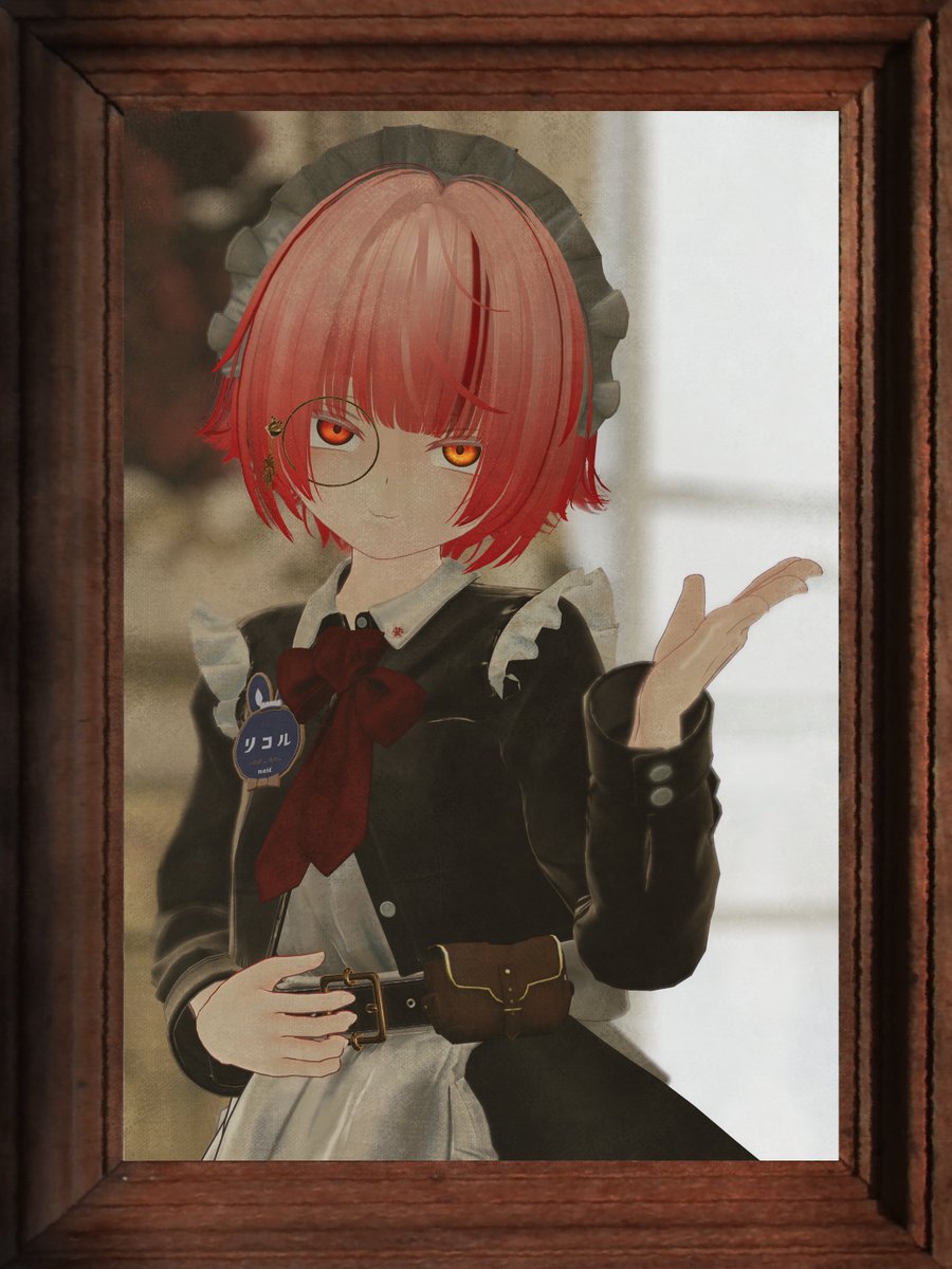 【メイド紹介】
＜今日も頑張る旧家育ちのお調子者メイド＞
リコル

リコルからのメッセージ
「なにぃ？オレさまと遊びたいやつがいるのか〜？…ったく...ならこの“リコルさま”が直々に相手をしてやろう！あ痛っ、何すんだよ！言葉遣い？その...ﾊｲ...ｺﾞﾒﾝﾅｻｲ...。」
#VRC少年メイドハウス
