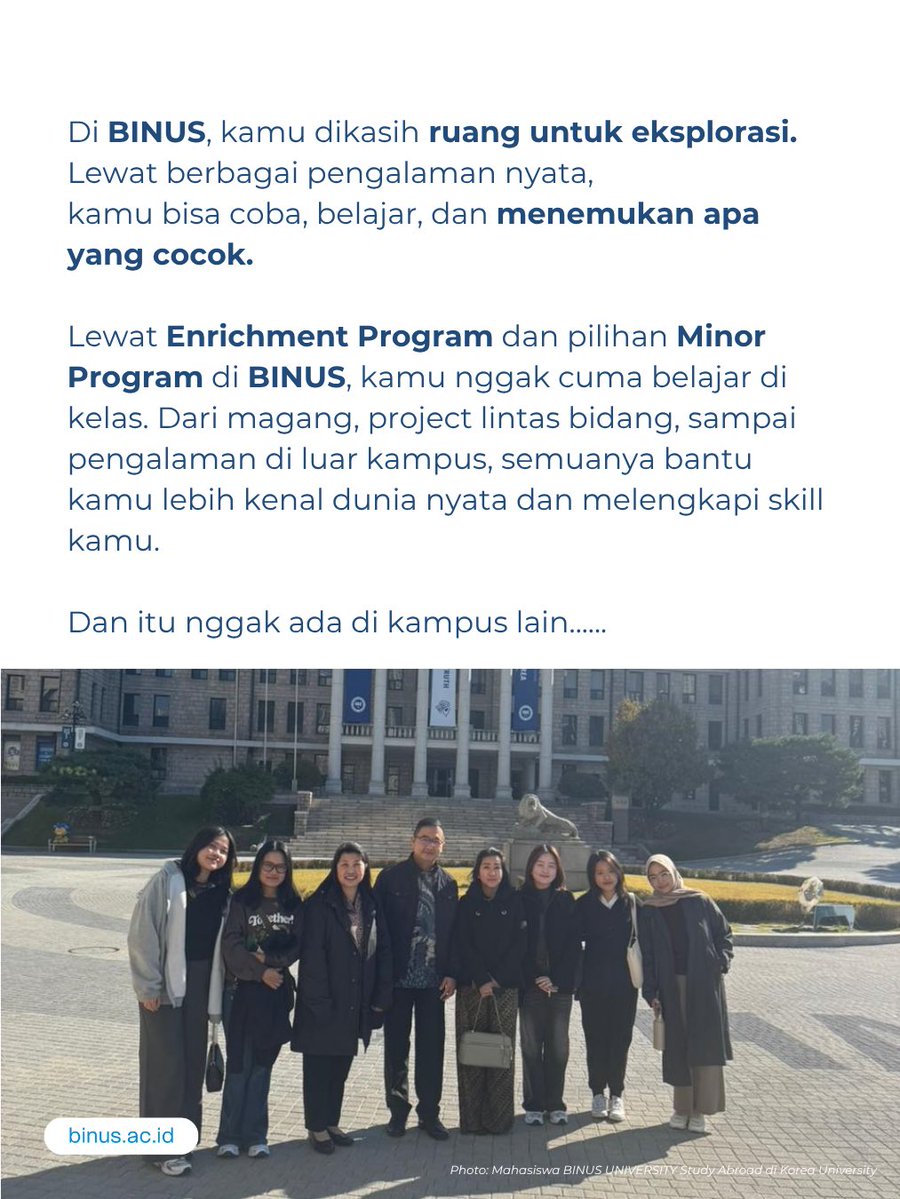 BINUS UNIVERSITY tweet media