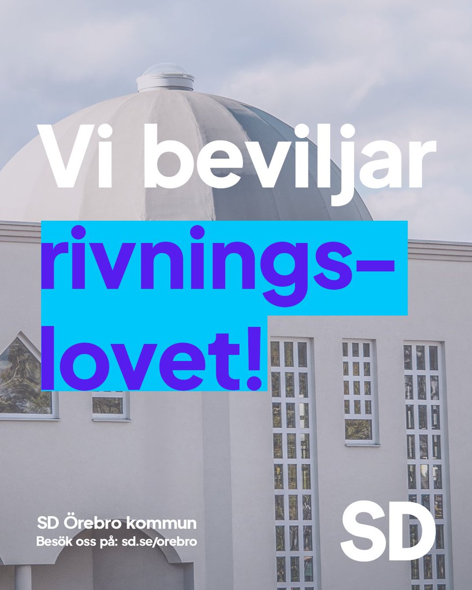 Sverigedemokraterna Örebro kommun tweet media
