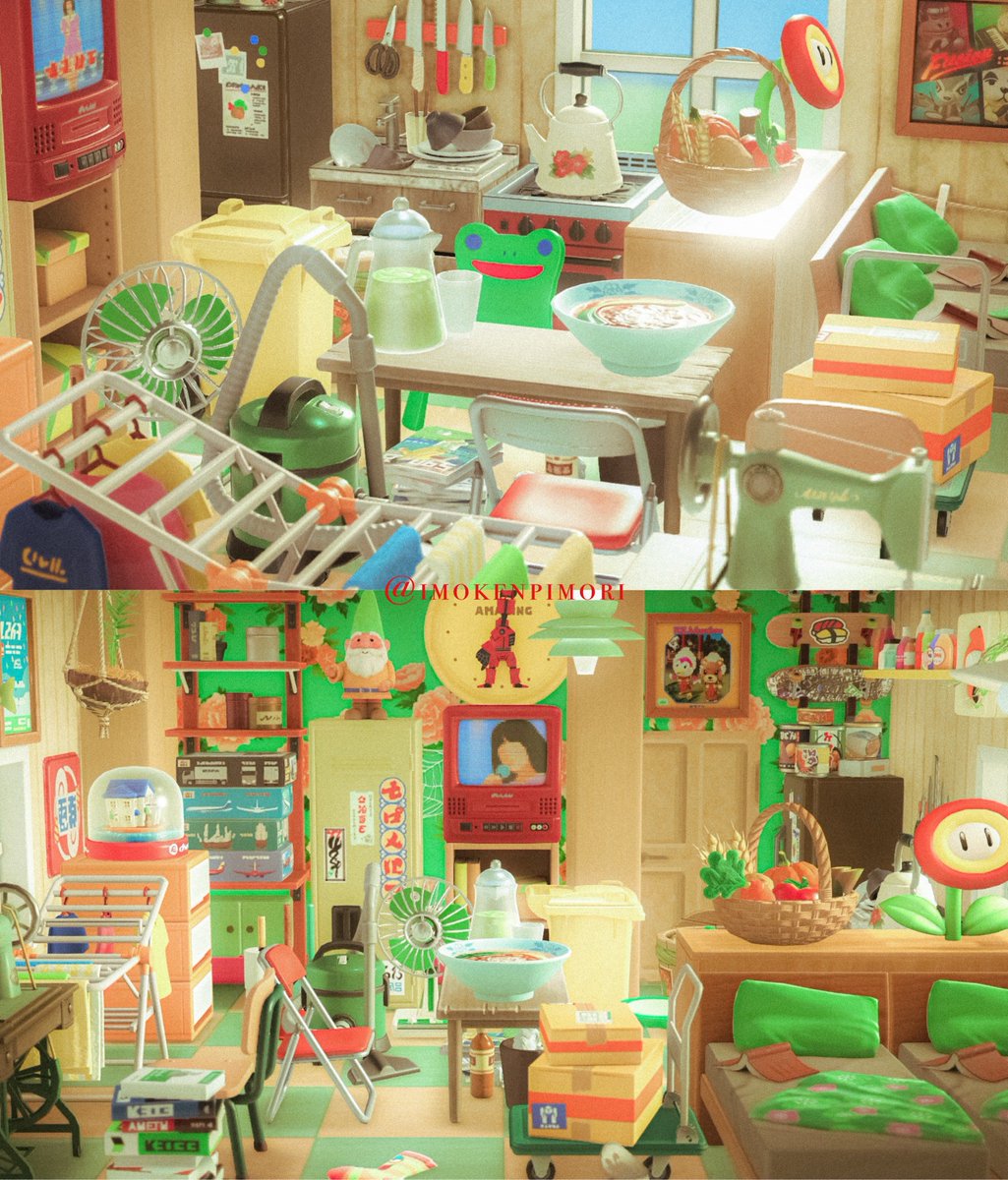 imokenpimori's tweet image. 📚📦🧶🍜🩳
#あつ森 #acnh