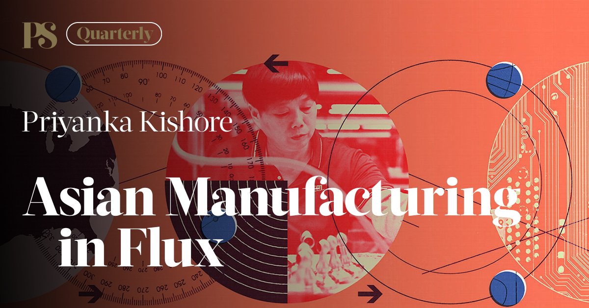 ProSyn's tweet photo. Rather than responding in kind, Asian economies grappling with US protectionism and Chinese excess capacity should focus on addressing the root causes of their own manufacturing weakness, @Pri_Kishore argues.
https://t.co/CB5aSud0Cf https://t.co/BeHMDtkzos