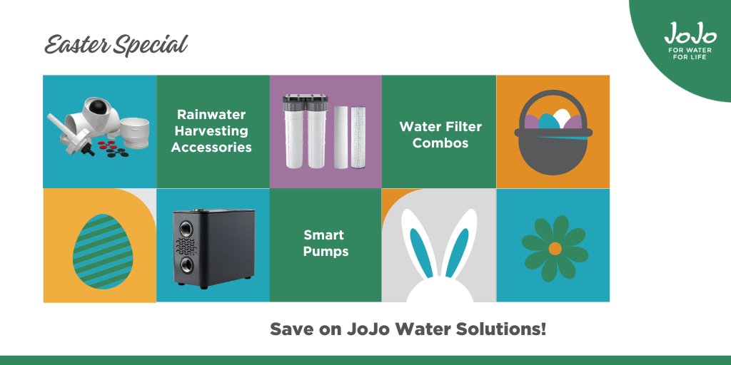 JoJo_tanks's tweet image. Now’s the time to upgrade your water setup. 💧​

Explore JoJo’s Easter deals on smart pumps, filter combos, and rainwater accessories.​
✔ Reliable pressure​
✔ Cleaner water​
✔ Smarter storage​

👉 ow.ly/oXgq50YB75W​

#JoJo #WaterTanks #RainwaterHarvesting #Promo