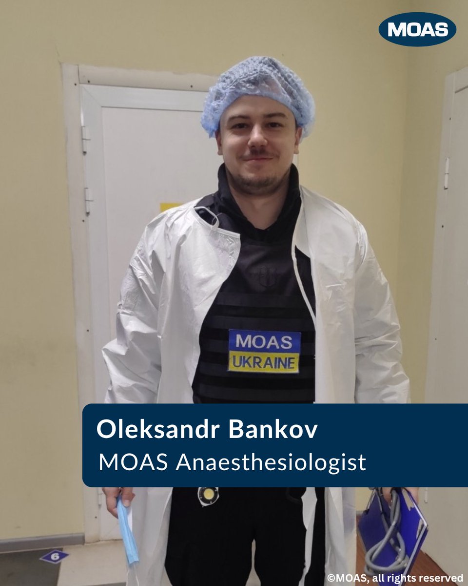moas_eu's tweet photo. #FacesOfMOAS: Anaesthesiologist Oleksandr Bankov 

After working with injured soldiers in a frontline town in Dnipropetrovsk region, Oleksandr decided to join MOAS in 2026. 💙💛

#FacesOfMOAS #MOASMissionUkraine#HumanityInAction #FrontlineCare#SavingLives https://t.co/13HB5GebVo