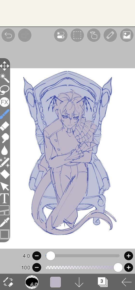 2nds3nuu's tweet image. #barbatos #obeymefanart #オリジナルイラスト #artwork #WIPㅤㅤㅤ