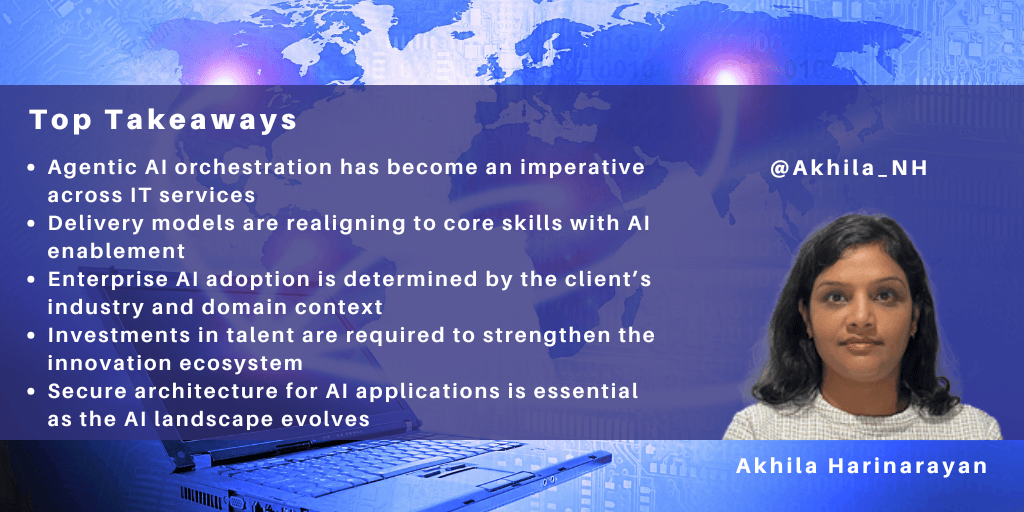 rstormonth's tweet image. .@AkhilaH_NH has published a new #NelsonHall blog post – '@Nasscom ‘26: IT Service Vendors Realign as AI Orchestrators' reimagine.nelson-hall.com/articles/nassc… #ITservices #AI #GenAI #AgenticAI #Talent #cybersecurity