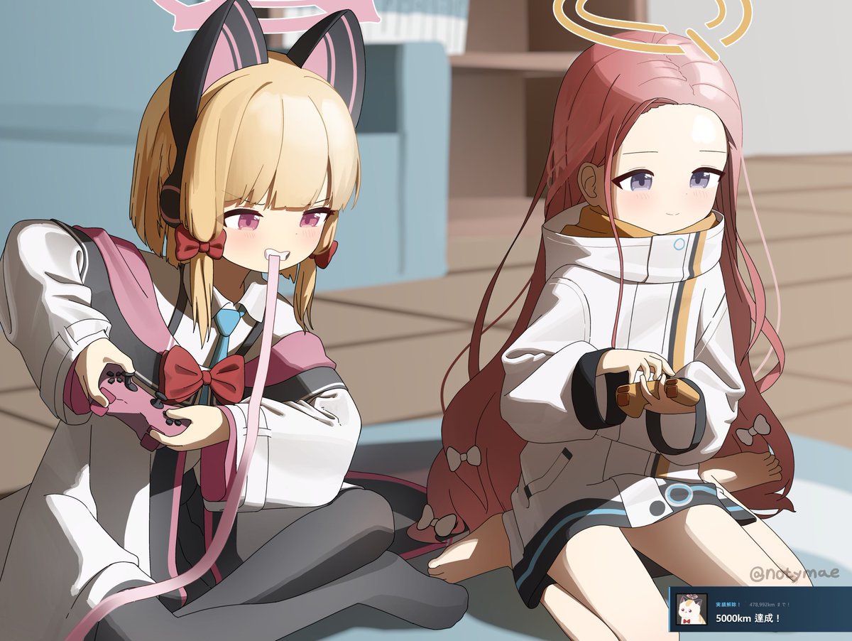 notymae's tweet photo. もちのばし #7 
ユズは片手プレイも上手すぎる。
モモイが下手なのか、ユズが上手すぎるのか… https://t.co/FLqzGquSBB