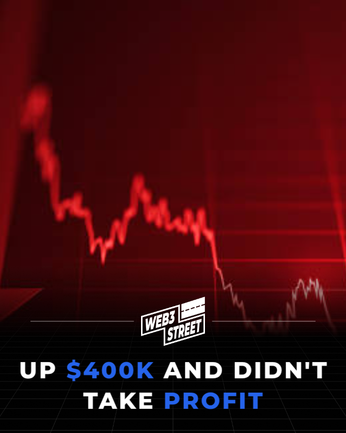 ScuttSmart's tweet photo. 🚨 STREET REPORT: A crypto trader roundtriipped $400k and feels nothing https://t.co/5LmRO7qNAE