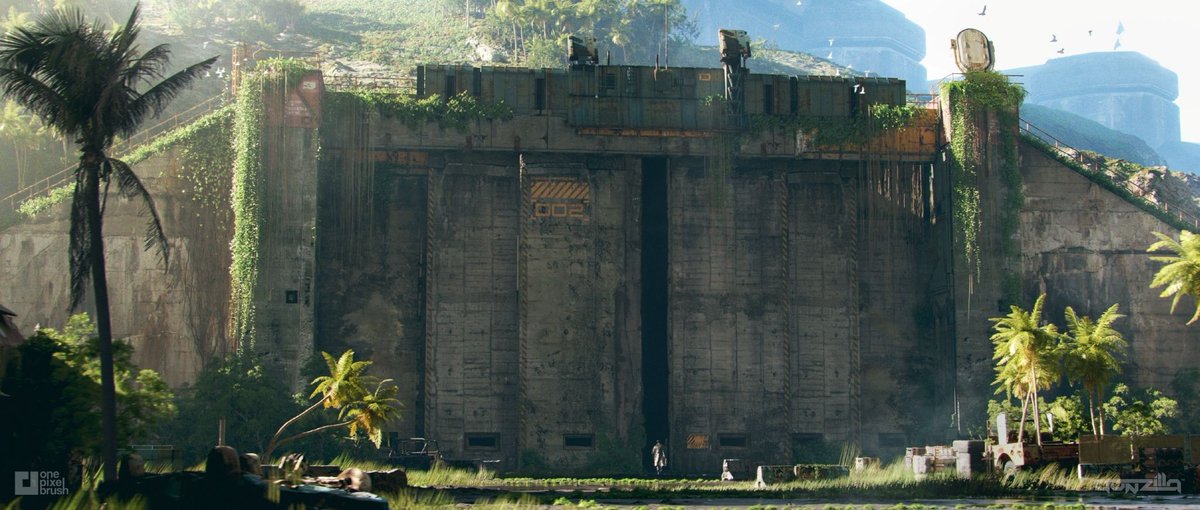 onepixelbrush's tweet image. Another view of the Ops area for #OffTheGrid🔫We designed this monolithic facility to feel like a high-tech fortress from the future; abandoned, decaying, and imposing!🦾

CA: Piotr Krynksi
CD: Shaddy Safadi

#ScifiArt #ConceptArt #UE5 #Cyberpunk #Dystopian #OnePixelBrush #Scifi