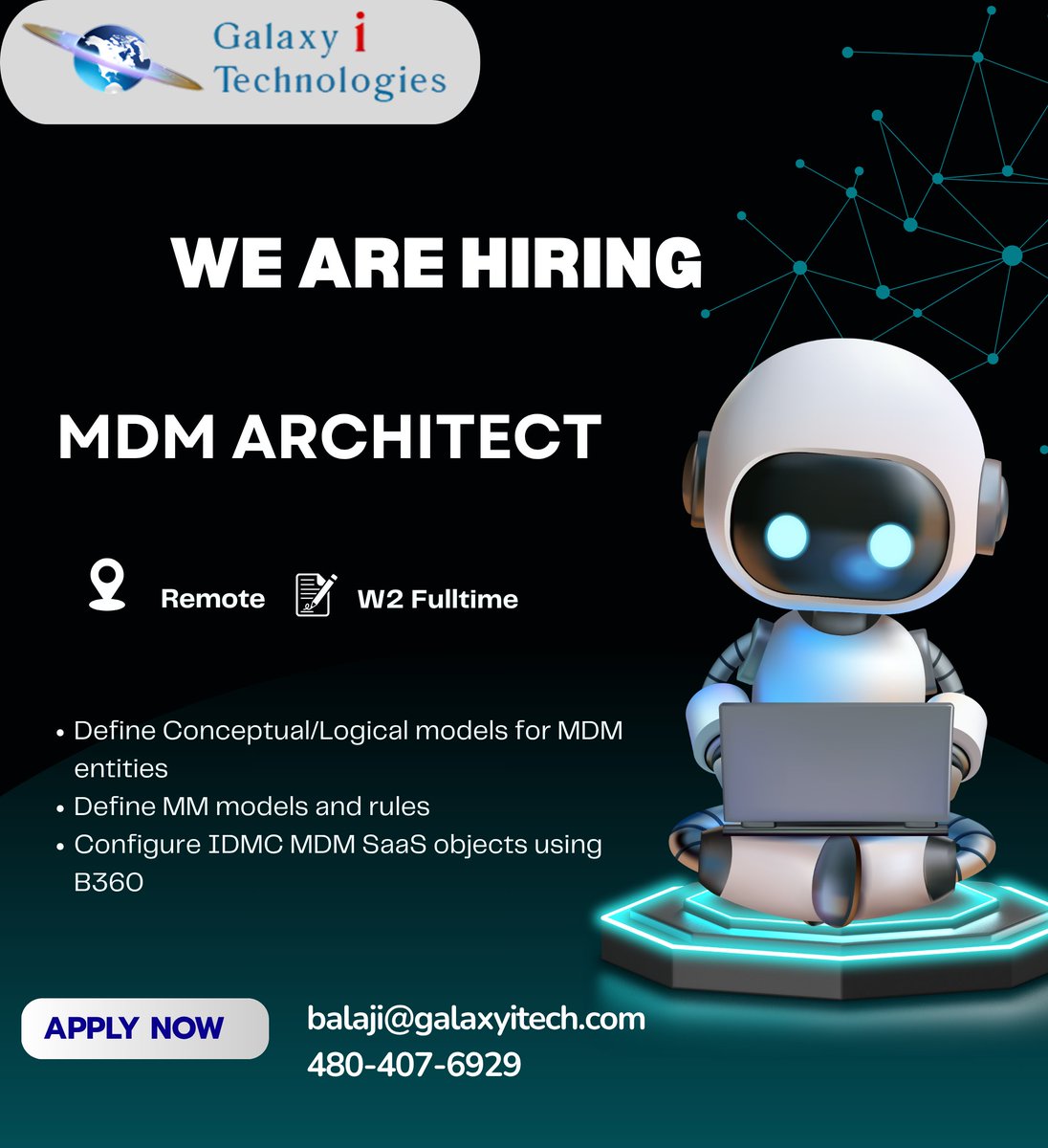galaxyitech123's tweet photo. Galaxy I Technologies is looking for MDM Architect in Remote

Apply Now: https://t.co/N12hf7H34h.

#galaxyitech #architecture #design #interiordesign #art #photography #interior #architecturephotography #travel #homedecor #architect #home #architecturelovers #construction https://t.co/LyZ91PskGl