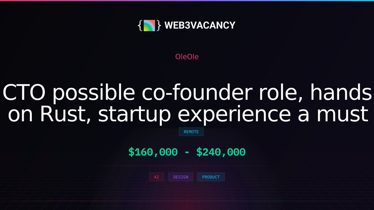 Web3Vacancy tweet media