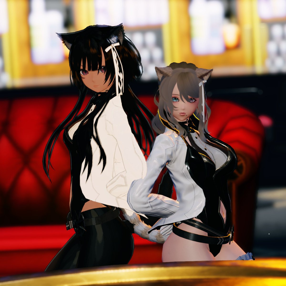 #野良猫の夜会 開演前のフリータイムではスタッフ2名がおもてなし

少数精鋭でございます

#PSO2NGS_SS︎ #メンテの日じゃないけどssを貼る