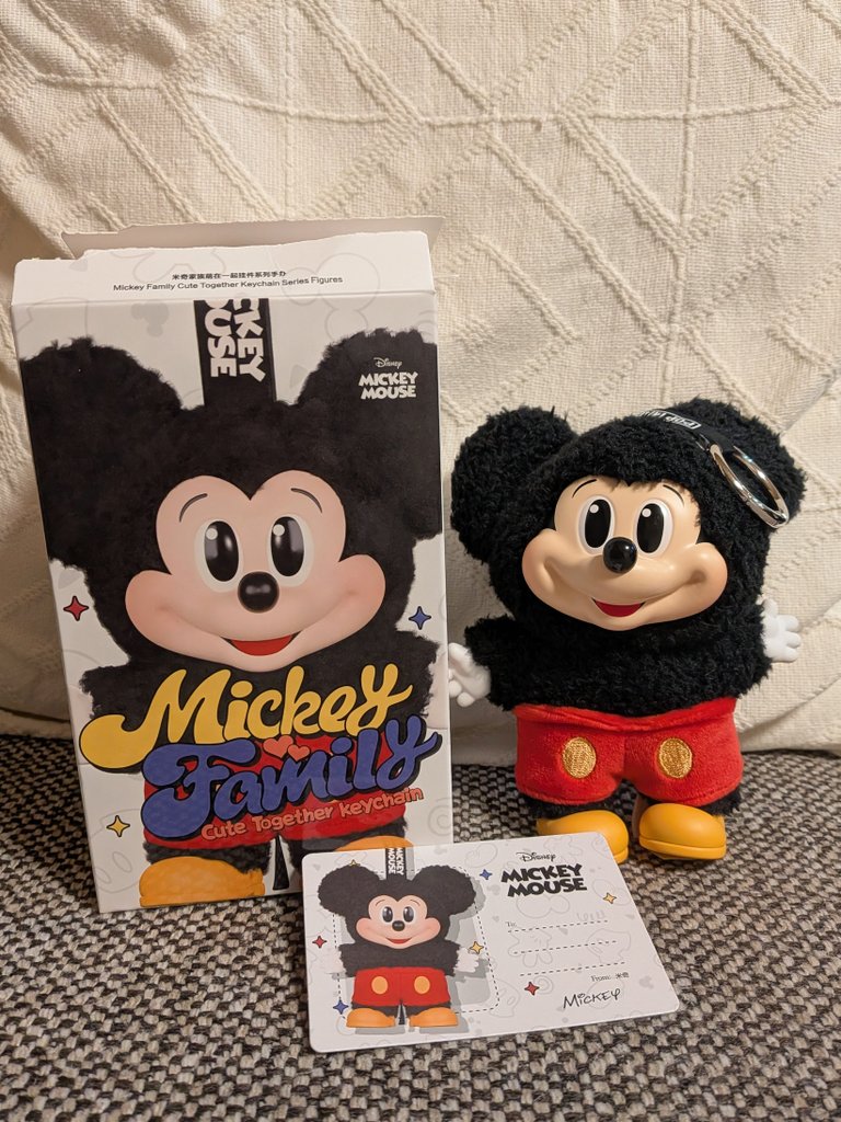ずっと欲しかったポップマートのミッキーファミリー✨
なんと一発でミッキー出てくれて大感激😭🙏
なんか首が右に傾いてる気がするけど個性ということで！