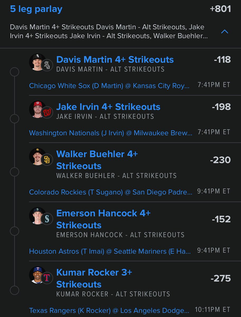 Lottolocks's tweet image. #MLB +801 STRIKEOUT LOCK 🔒🔥

@Playbook (link to tail in comments 🔗)