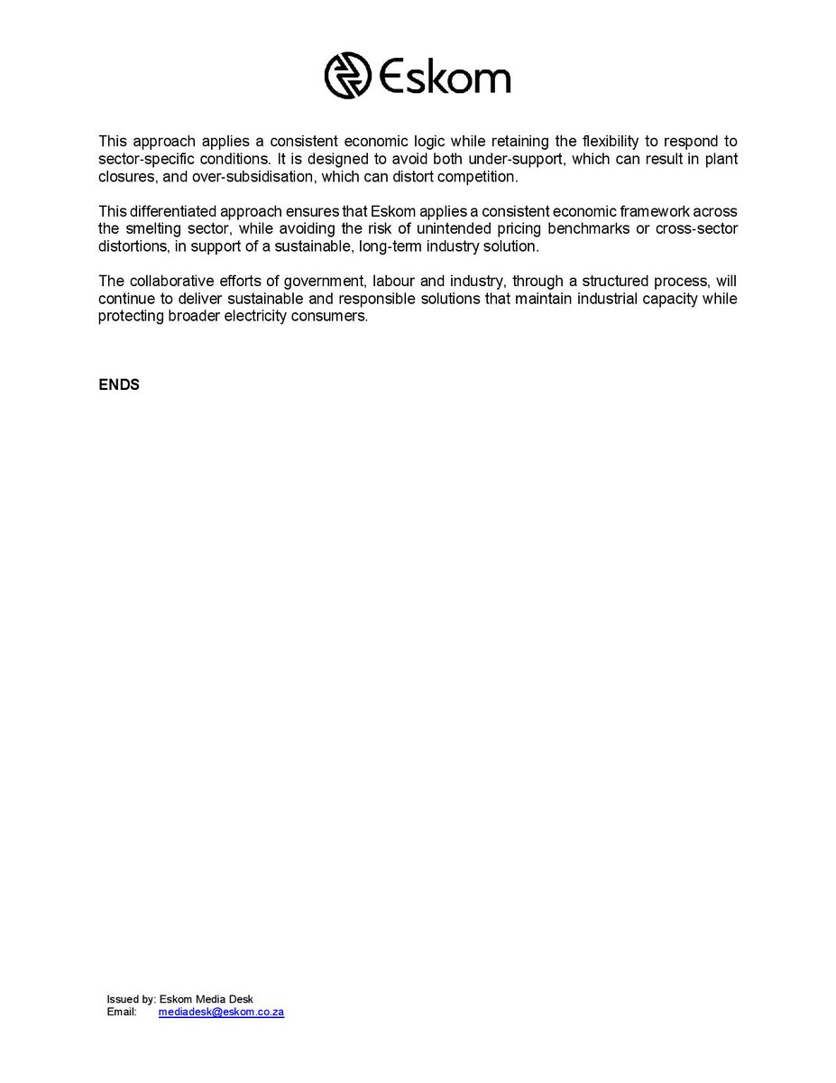 Eskom Hld SOC Ltd tweet media