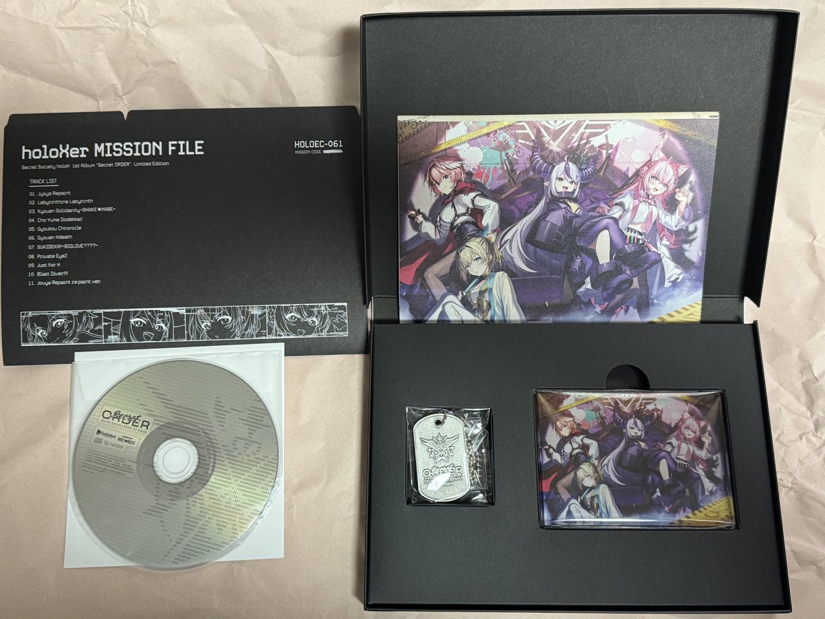 秘密結社holoX 1st Album 『Secret ORDER』完全生産限定盤が届きました 