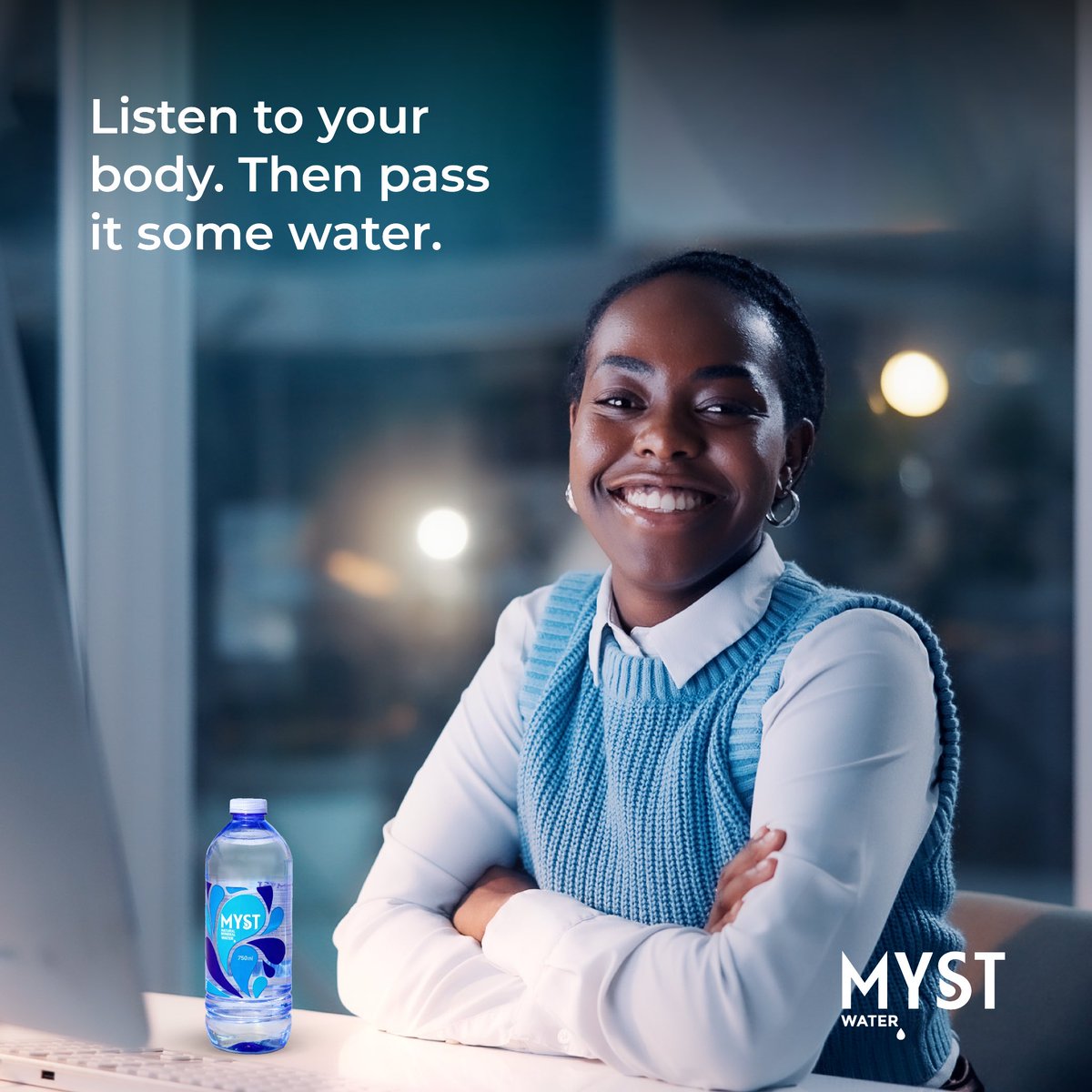 Not every hydration reminder comes with dramatic thirst. Sometimes it’s in the little signs your body gives you. Read the signs. Reach for water. Reach for Myst.