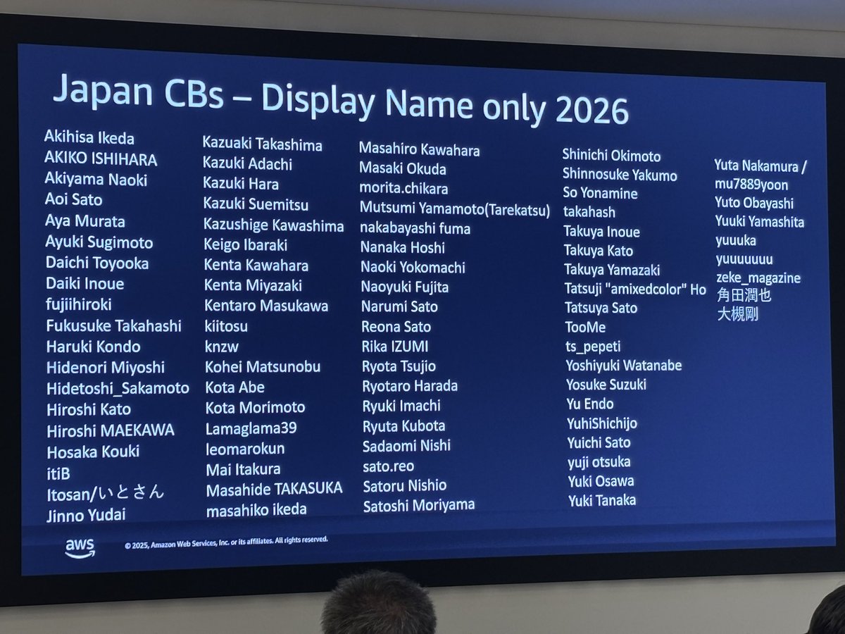 har1101mony's tweet image. おめでとうございます！！
 #awscommunity #jawsug_tokyo #jawsug_sainokuni