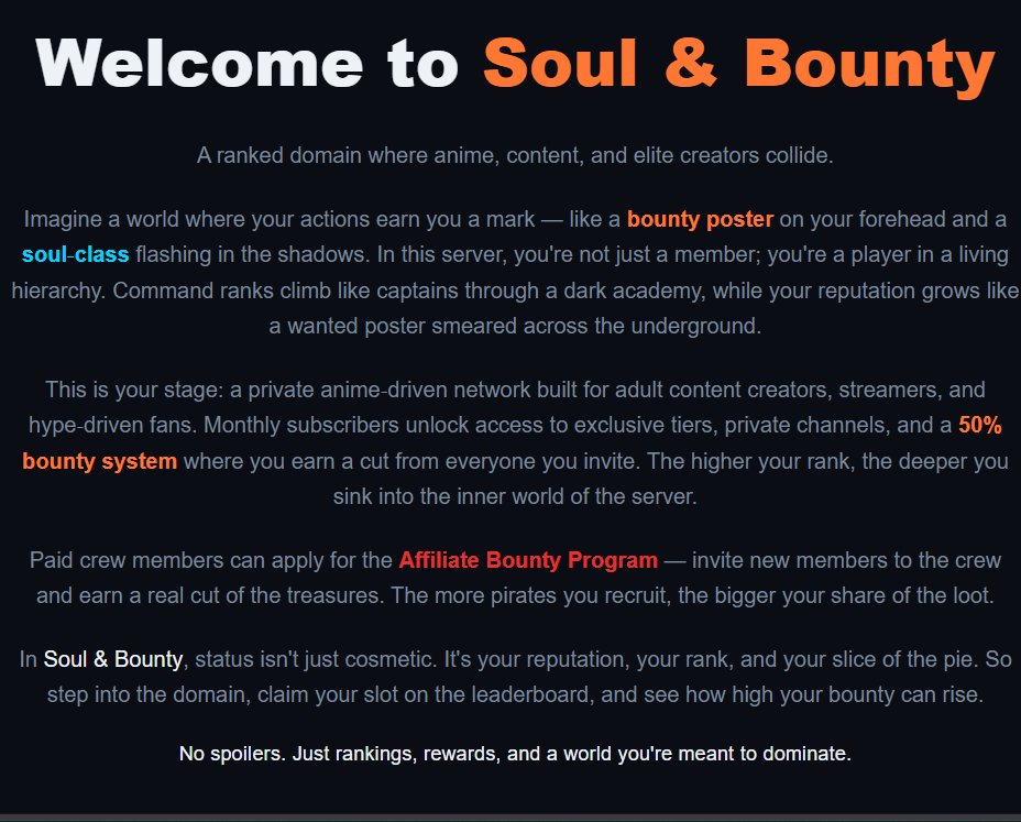 Soul & Bounty tweet media