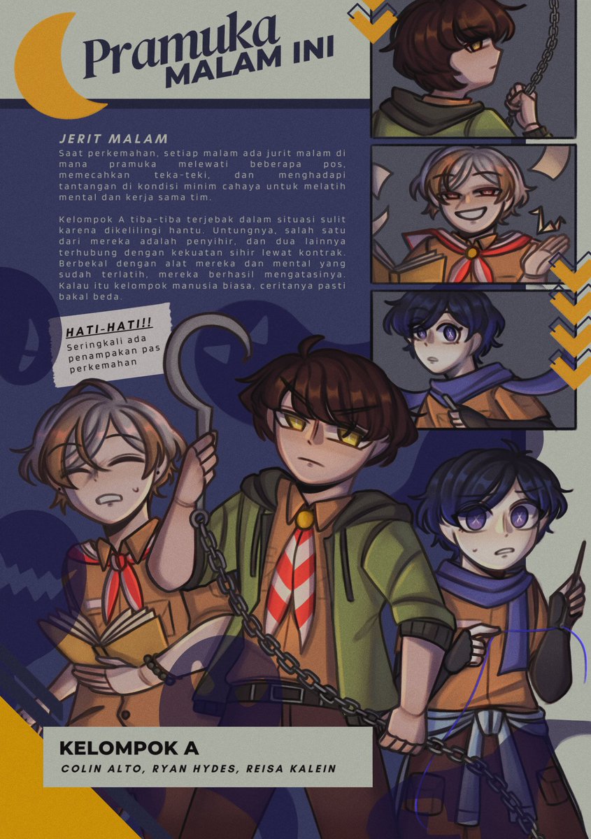 “Ada apa ya di Pramuka Hari ini dan Malam ini?”

Yuk, ketahuilah aktivitas pramuka apa aja yang dilakukan oleh kelompok A yang beranggotakan Ryan, Reisa dan Colin!

#MajalahKisahSekolah #mels_liloc