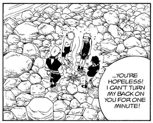 normalgrlsolene's tweet photo. in taka arts and headcanons i always see jugo get the mom friend role when in reality it’s always been sasuke 😭 https://t.co/I2Er9D1BLF