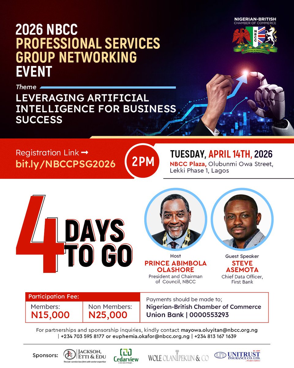 Nigerian-British Chamber of Commerce tweet media