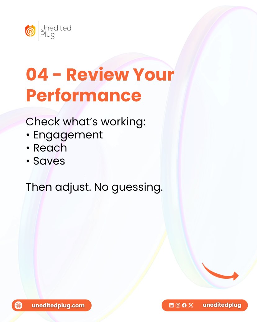 UneditedPlug's tweet photo. 2/2

This weekly checklist keeps your brand visible, relevant, and growing.

Save this post so you don’t fall off next week. If you want a system tailored to your brand, DM “CHECKLIST” https://t.co/4mKcyI2Slc