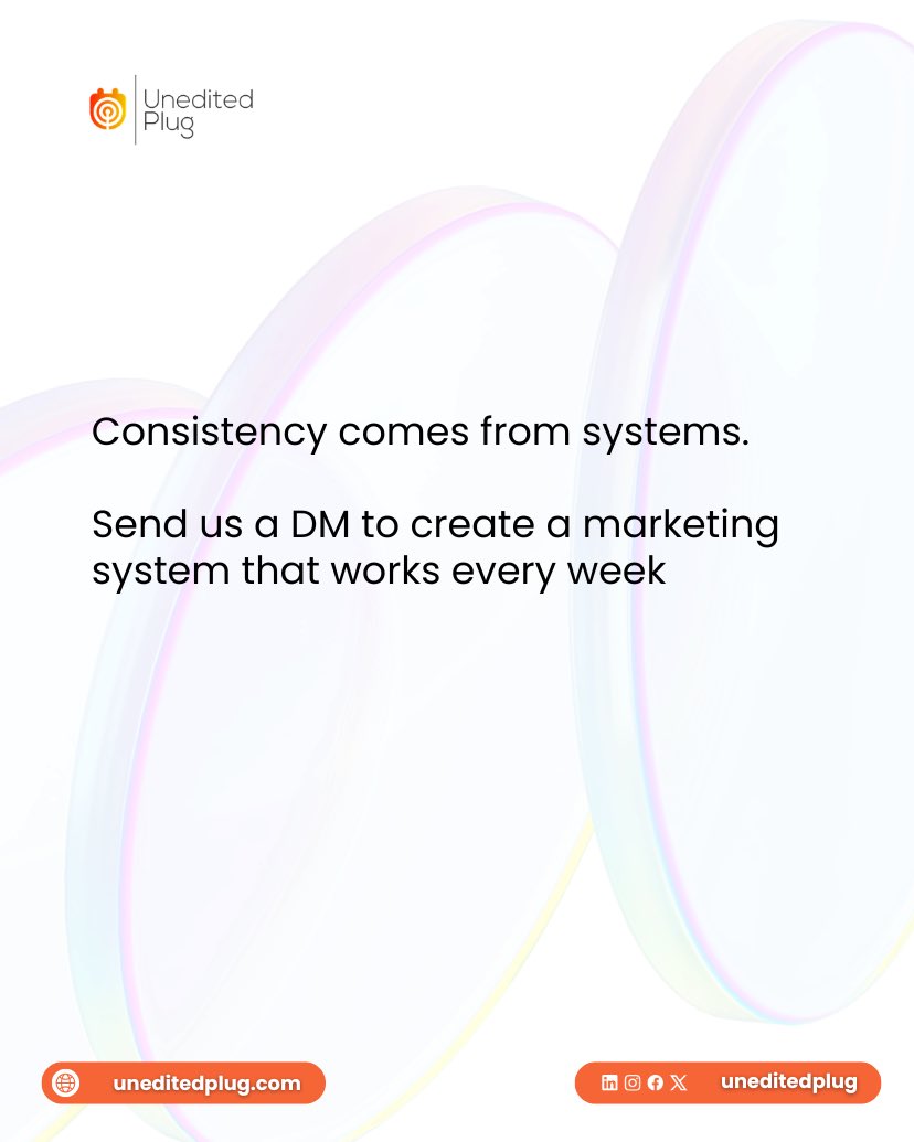 UneditedPlug's tweet photo. 2/2

This weekly checklist keeps your brand visible, relevant, and growing.

Save this post so you don’t fall off next week. If you want a system tailored to your brand, DM “CHECKLIST” https://t.co/4mKcyI2Slc
