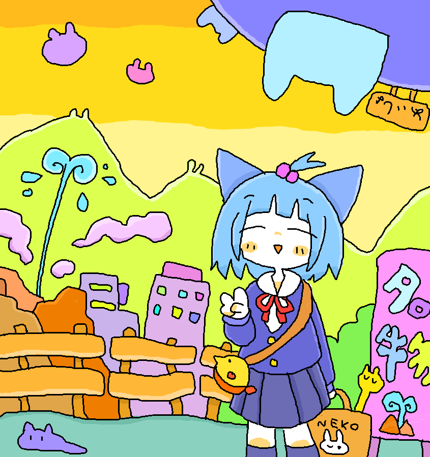 「おきらくごくらくな絵を描いてます #凍結祭りでフォロワー減ったから自己紹介して逆」|護魔ムガクのイラスト