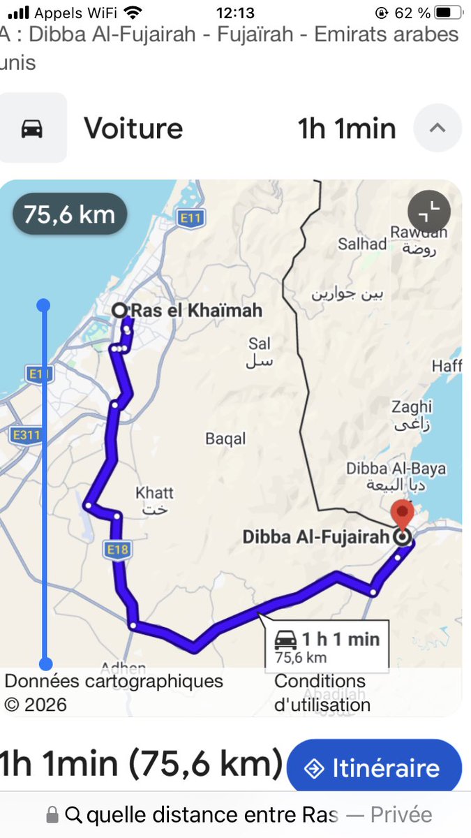 50km à vol d'oiseau..VS 190 km pour le canal de Suez.. Avec la technologie actuelle et les moyens des Emirats c'est plus que faisable.. Le Canal de la liberté!