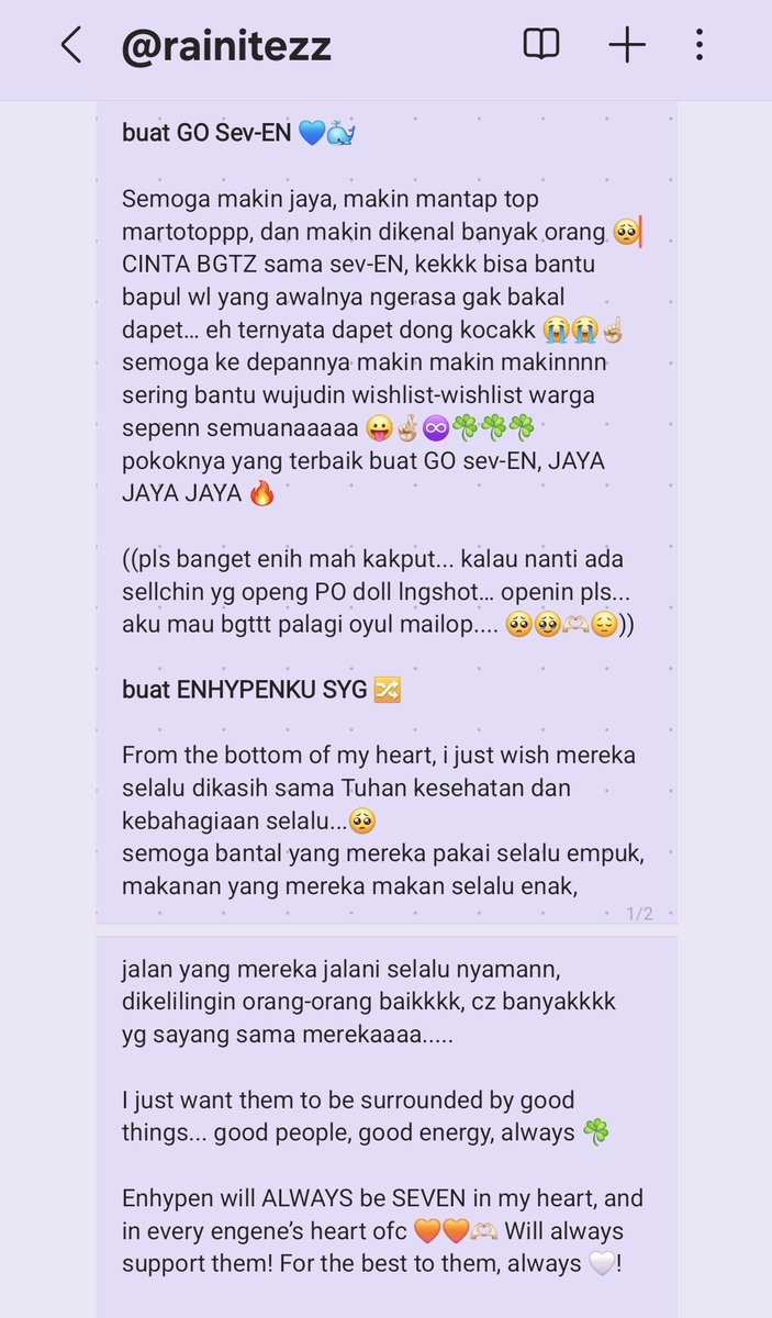 rainitezz's tweet photo. @sev_ENGO_ kiw, dah ikut nieeeeee HEHEW 😛☝🏻☘️☘️☘️☘️ HEPI ENNIP SEPENNNN walaupun terlambat but still HEPI 1000 BATCHHH YHHHH YG SEKARANG UDH 1087 NTUHH ACIKIWIRR, LANJUTIN SAMPE 5000 YAHH TARRR WGWGWGWG https://t.co/y0SRYv9GE5