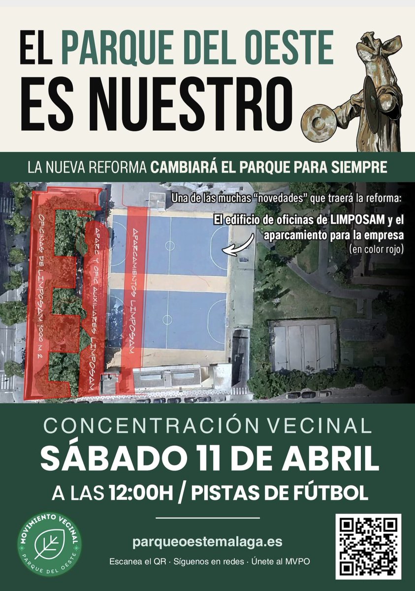 ParqueDelOeste_'s tweet photo. Recuerda 👇🏻 Mañana a las 12 nos vemos en el 📍Parque del Oeste. ¿De quién es el parque? De las vecinas, es nuestro 💚 https://t.co/ZCfCNgXiEx