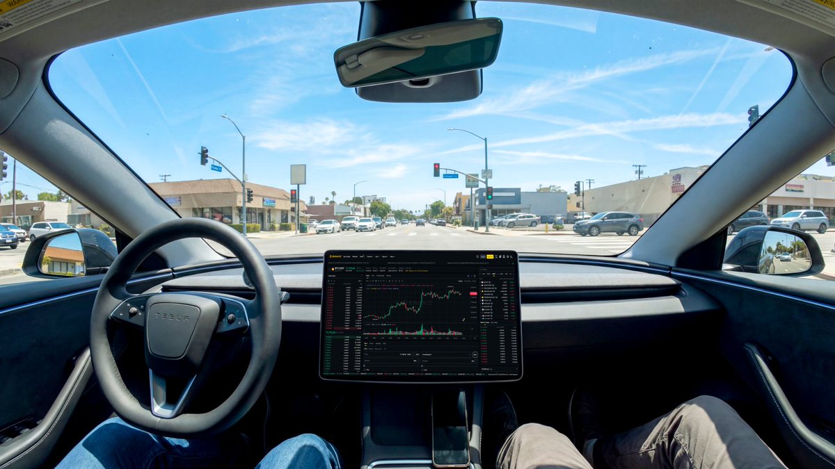 binance's tweet photo. @elonmusk Public service message:

Do not watch charts while driving. https://t.co/zOIYZT9cl4
