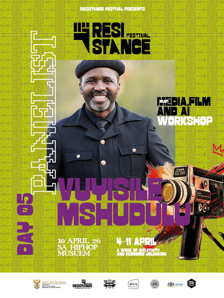 RESISTANCEFESTI's tweet photo. Join the Media, Film and AI Workshop presented by Resistance Festival for a powerful session designed for creatives who want to understand where the industry is going and how to stay ahead. https://t.co/pvpxan92Nw