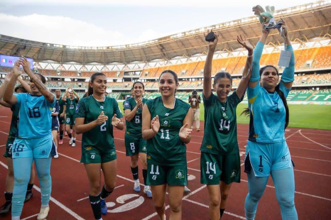 Pakistan Women get their biggest victory EVER on their FIFA debut to kickstart their campaign in Ivory Coast
Pakistan beat Turks and Caicos 8-0 convincingly with the opponent not even having a single shot on target.
<a href="/iamabidmalik/">Abid Malik</a> <a href="/FIFAcom/">FIFA</a> <a href="/KulAalam/">Asif Alam</a>