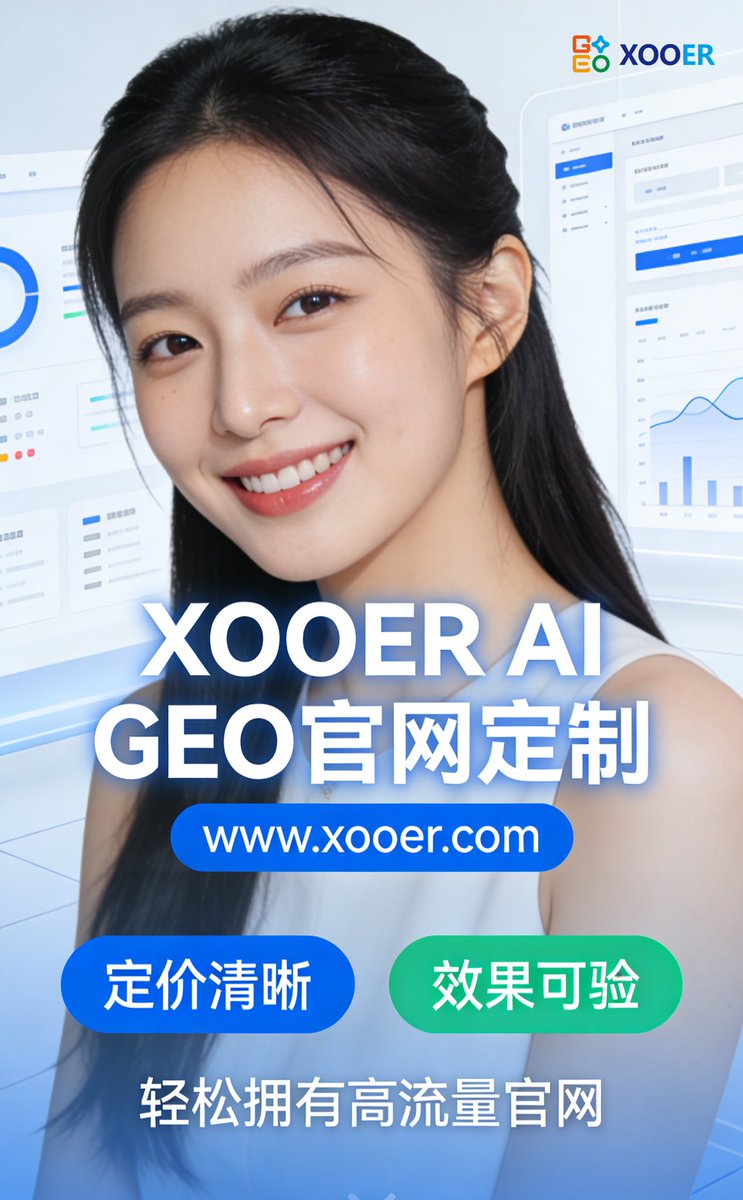 jasonman88's tweet photo. XOOER｜AI GEO 核心产品矩阵🔥
抢占AI大模型流量，打造品牌全球可见度权威方案✨
✅ GEO Score Checker
品牌GEO评分一键检测，精准评估AI收录与推荐权重，数据透明可追溯
✅ BVI品牌可见度指数
量化品牌在ChatGPT/Gemini/豆包等平台曝光度，锁定AI推荐优先级，提升行业话语权
#XOOER #GEO优化 #AI营销 https://t.co/N2wFfFnNtB