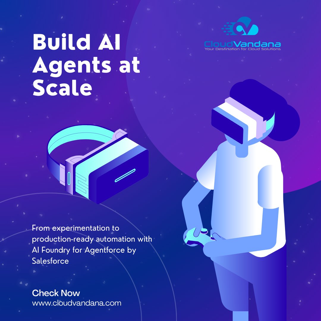 AI Foundry marks Salesforce’s shift from AI pilots → real execution.

Agentforce enables scalable, production-ready AI agents across teams.

This isn’t experimental anymore.

#Salesforce #AIAgents #AI #Automation #DigitalTransformation #cloudvandana
