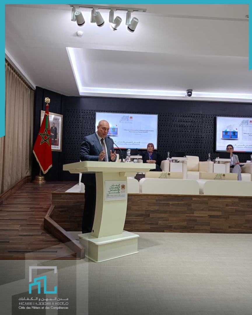 CMC_Officiel's tweet photo. Le 6 avril 2026, les stagiaires de la #CMC #Tamesna ont eu le privilège de participer aux « Lundis de la Jeunesse », un événement prestigieux organisé par le #CESE. 
#OFPPT #formation_professionnelle #Rabat https://t.co/d12kDXtHKC