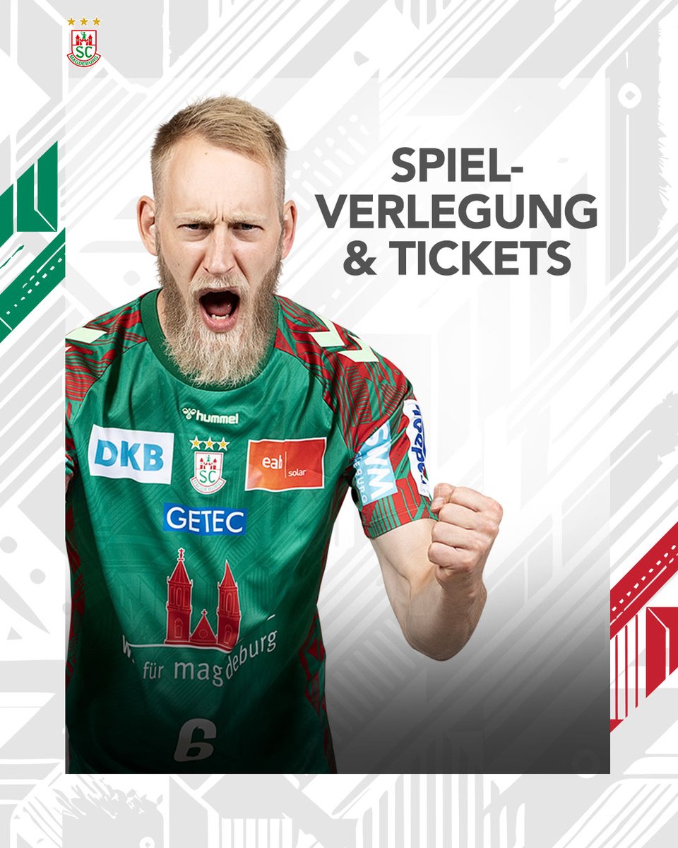 SCMagdeburg's tweet image. Ab Dienstag, den 14.04.26 um 12.30 Uhr (❗) gibt es Tickets für die Heimspiele im Mai. Zudem wird das Spiel gegen Flensburg verschoben. 💚❤️

Alle Infos findet ihr auf der SCM Homepage und in der App. 📲
_____
#SCMHUJA #HEIMSPIEL #TICKETS #HANDBALL