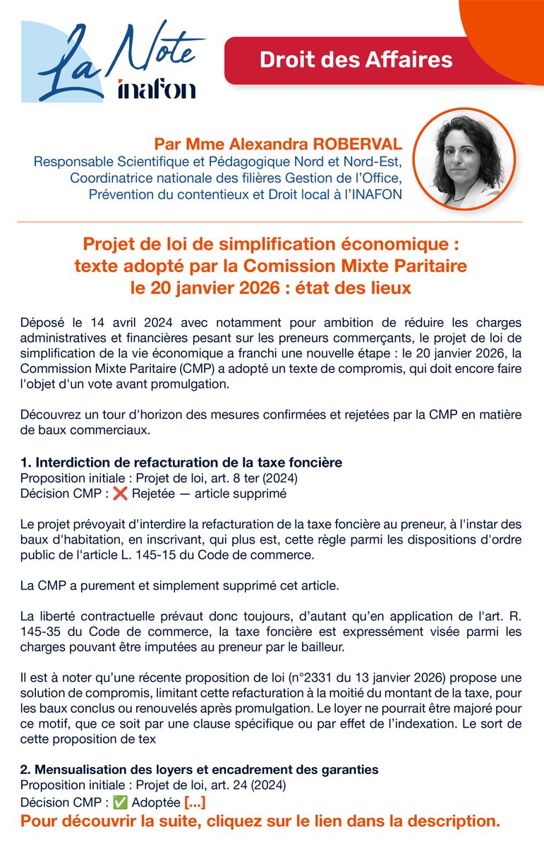 INAFON - Institut Notarial de Formation tweet media