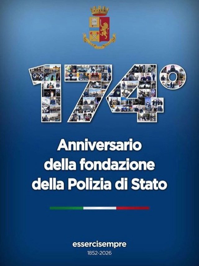 edorixi's tweet image. Celebriamo l’anniversario della #Polizia di Stato, un’istituzione che ogni giorno garantisce #sicurezza, #legalità e presenza sul territorio con professionalità e dedizione.

Donne e uomini in divisa che, spesso lontano dai riflettori, operano con coraggio e senso del dovere per