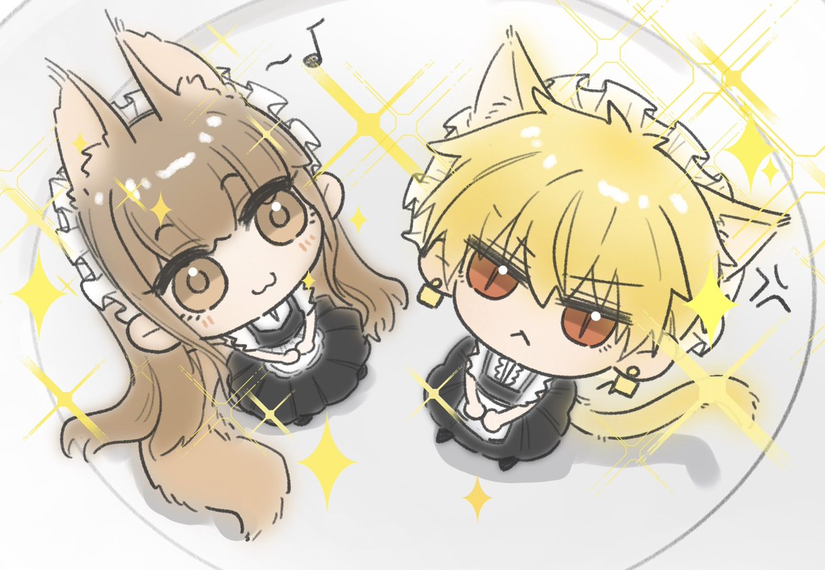 着陸すると、ちみっこいウェイターになる惑星 🍴😋
#FGO #金女主