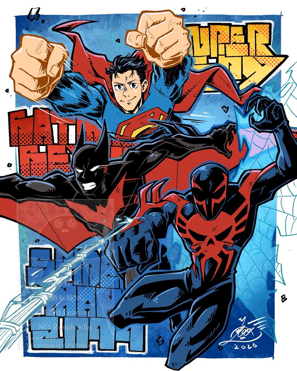 yufo616's tweet photo. 🦸‍♂️🦇🕷️

fanart of SUPERMAN/SPIDER-MAN

公式でこのチームアップが見れて嬉しかった…！！最高！！ https://t.co/5vXn8bcqiH