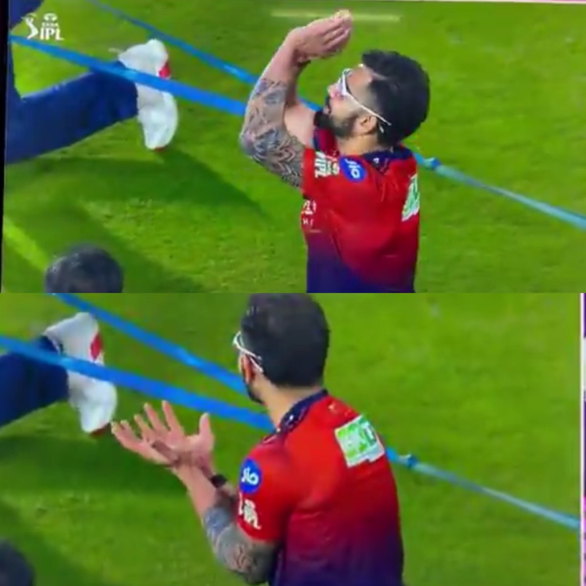 Virat Kohli mimicking someone's catching 🤣🔥