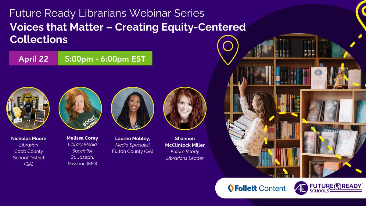 thomascmurray's tweet photo. Librarians are there for students day in and day out. Now let’s be there for them on Capitol Hill.

Team up with @FutureReady @All4Ed and @everylibrary
for #CheckOutCongress: virtual meetings with members of Congress during National #SchoolLibraryMonth. Make your voice heard!

https://t.co/cDEOzoZlsn

(And while you're at it - consider our April #FutureReadyLibs webinar! We have an All-Star slate lined up! 🔗https://t.co/DceVL4AenZ )