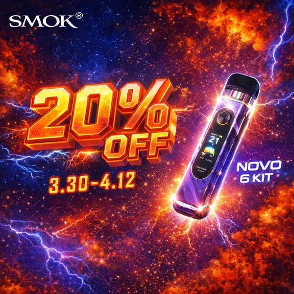 🚨 Catch This Deal Before It's Gone! Save 20% On All Smok Novo 6 Kits Until Sunday! 

Shop now: thecloudsupply.com/smok-novo-6-kit

#Smok #Novo #Vape #Promo #Wholesale #Distro #TheCloudSupply #OnSale