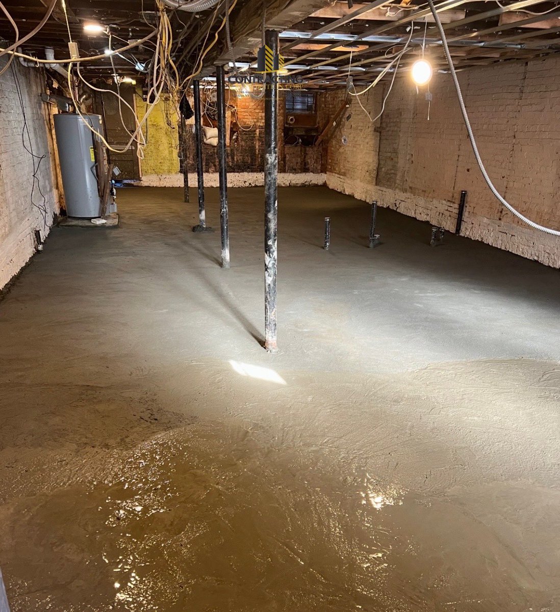 htcrcorp's tweet photo. Hi Tech Contracting & Restoration Corp proudly completed a full-scale cellar concrete renovation in Fresh Meadows, Queens, New York.

⸻

PROJECT OVERVIEW
A complete structural and surface upgrade of an existing cellar floor, designed to improve durability, moisture control, and long-term performance.

⸻

SITE PREPARATION
The project began with the full removal of existing dirt, debris, and soil to a depth of approximately six inches below the basement floor level. All deteriorated and outdated concrete was carefully demolished and cleared to establish a clean and stable working base.

⸻

BASE PREPARATION (GRAVEL LAYER)
A properly graded gravel mix was installed and compacted across the entire area to create a stable sub-base. This layer improves drainage, minimizes settlement, and provides essential support for the concrete slab.

⸻

MOISTURE CONTROL SYSTEM
A high-quality moisture barrier was installed over the prepared base to prevent vapor transmission and protect the integrity of the new slab. This step is critical in maintaining a dry and structurally sound cellar environment.

⸻

STRUCTURAL REINFORCEMENT
Welded wire mesh reinforcement was installed across the entire area to enhance tensile strength, control cracking, and ensure long-term durability under load conditions.

⸻

CONCRETE INSTALLATION
A premium 4,000 PSI ready-mix concrete was poured across approximately 1,200 square feet of cellar space. The slab was finished to a smooth, level surface, delivering both structural performance and a clean, professional appearance.

⸻

RESULT
A solid, reinforced, and moisture-protected concrete slab built to last, providing a strong foundation for future use and finishing.

⸻

Hi Tech Contracting & Restoration Corp
📞 718-510-6000
🌐 https://t.co/h3bkAd4DRk

⸻

#htcrcorp #hitechcontracting #4000psiconcrete #NYCContractors #QueensNYC