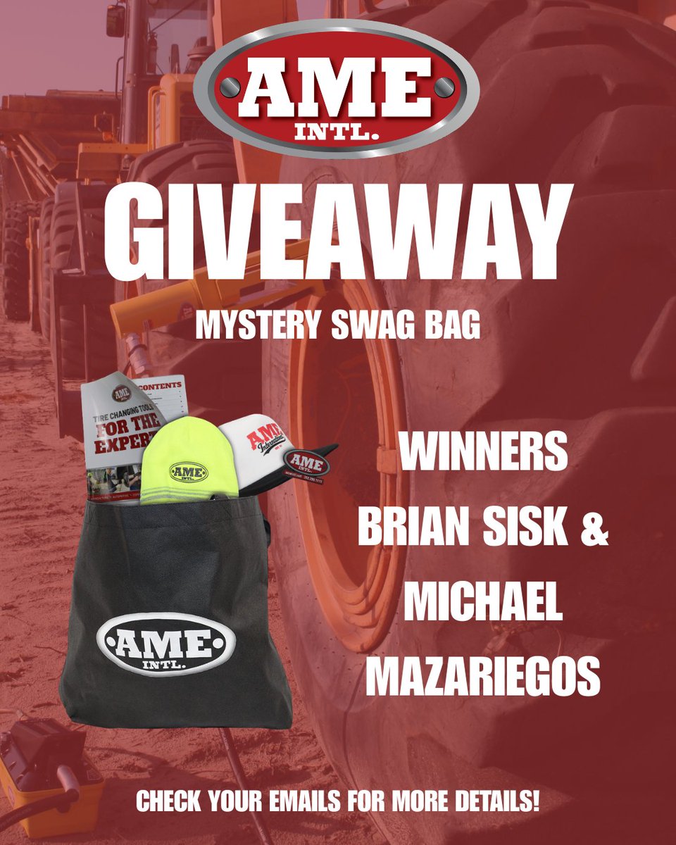 ameintl's tweet photo. And the winners are in! 🎉

Thanks to everyone who entered our AME Swag Bag Giveaway. Didn’t get a chance to enter? Keep an eye out for the next one 😉

#ameinternational #giveaway https://t.co/SMBwhkrX8x